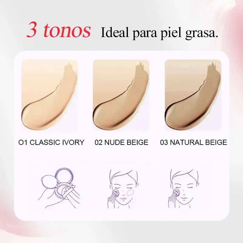 Boqilyne Base De Maquillaje En Cojin Alta Cobertura Hasta99 01