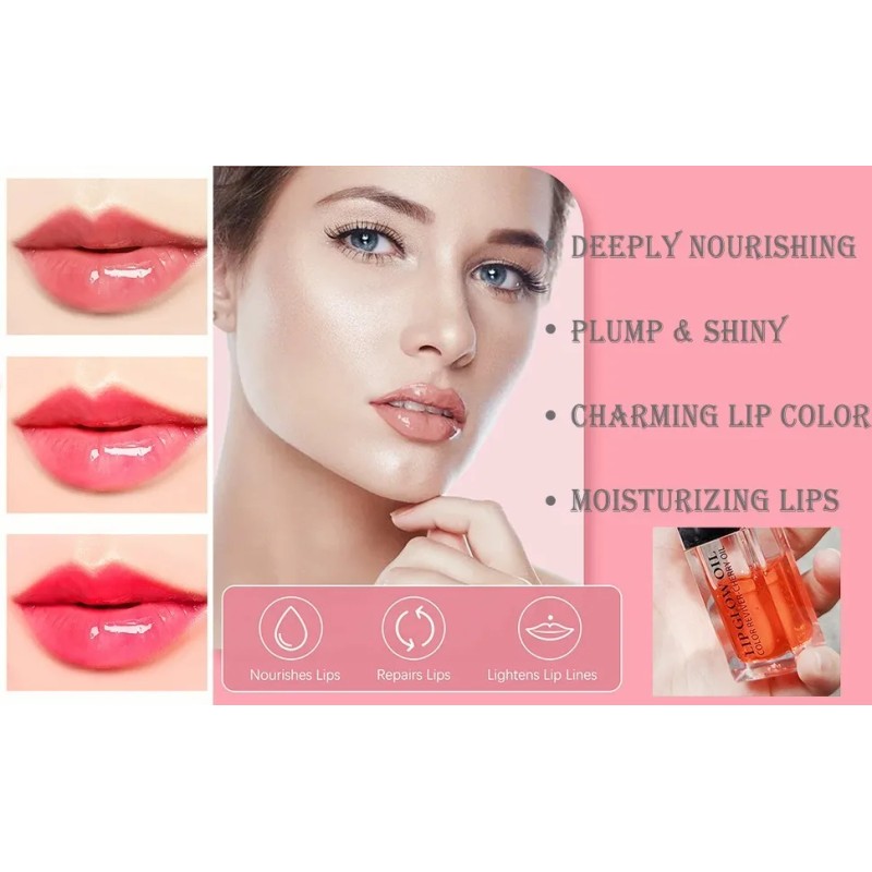 Ibcccndc Sexy Plump Lip Glow Oil Crystal Jelly Hidratante