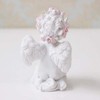 angel figurine angel rose angel set of 2