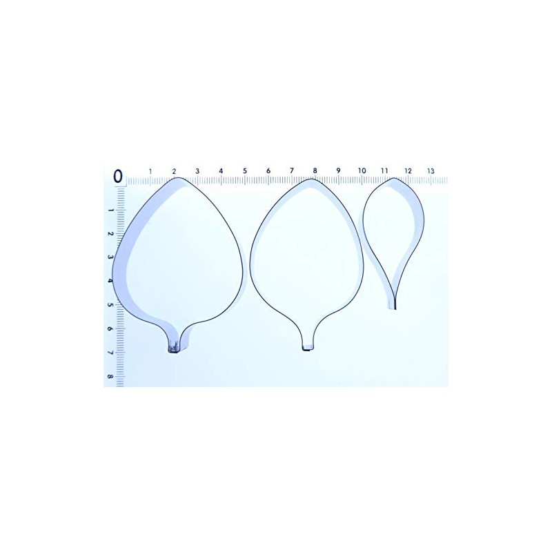 Gladioli Petal Cutter Set - Set of 3 Cutters -