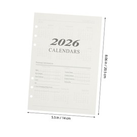 TEHAUX Daily Monthly Planner Refills Inserts Flexible Loose Leaf Paper for Management Smooth Writing Experience for Home and Office Use