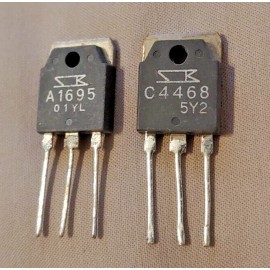 n/a 2Pairs 2SA1695 A1695 2SC4468 C4468 Power Bipolar Transistors Audio PNP NPN 10A