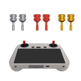 ZJRXM Sticks Control Stick for DJI Mini 3 Pro Accessories, 1 Pair Remote Control Telescopic Rocker Joystick for DJI Mini 3 Pro RC Non-Slip Rocker Thumb (Red)