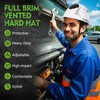 GREEN DEVIL Matrix Full Brim Hard Hat Vented Construction Safety