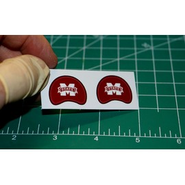 Mississippi State Bulldogs *DIECUT DECALS ONLY* Mini Football Gumball Helmets MS