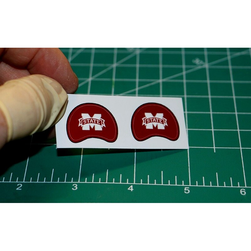 Mississippi State Bulldogs *DIECUT DECALS ONLY* Mini Football Gumball Helmets