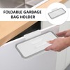 USHXVG 1 Piece of White Garbage Rack with Lid and