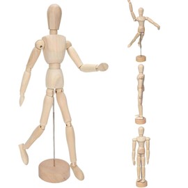 Mannequin, Mannequin Body, Manikin Body 20cm/8inch Drawing Mannequin Wooden Mannequin Manikin Body Wooden Figures Wooden Human Artists Mannequin with Stand for Art Home Decoration Body Drawing