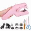 Hand Sewing Machine with Double Thread, Portable Electric Mini Sewing