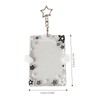 Star Wing-Shaped Photocard Holder Keychain - Acrylic Badge Holder with