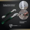 Llave Universal Ajustable Multiusos Doble 2 Pzas Profesional