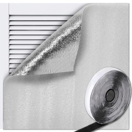 Attic Fan Insulation Cover with Adhesive Strips, Ceiling Insulation Vent Shutter Cover, Fits Up to 38" x 46"