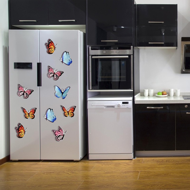 12Pcs Screen Door Magnets,Butterfly/Hummingbird Magnet Sticker for Keep Pet People