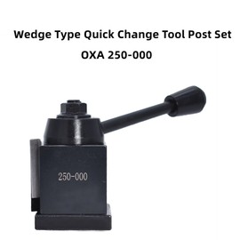 OXA Tool Post Set 250-000 Wedge Type Quick Change Tool Post Set 8 Inch Swing Dia 6Pcs