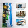 Zomer Beach Towel 70 x 140 cm, Printed Microfibre Bath