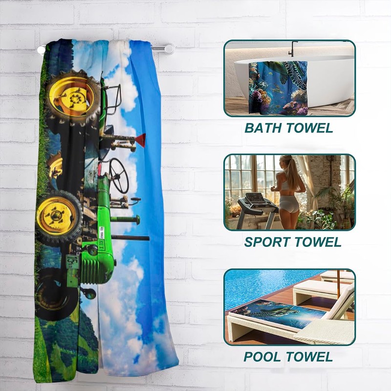 Zomer Beach Towel 70 x 140 cm, Printed Microfibre Bath