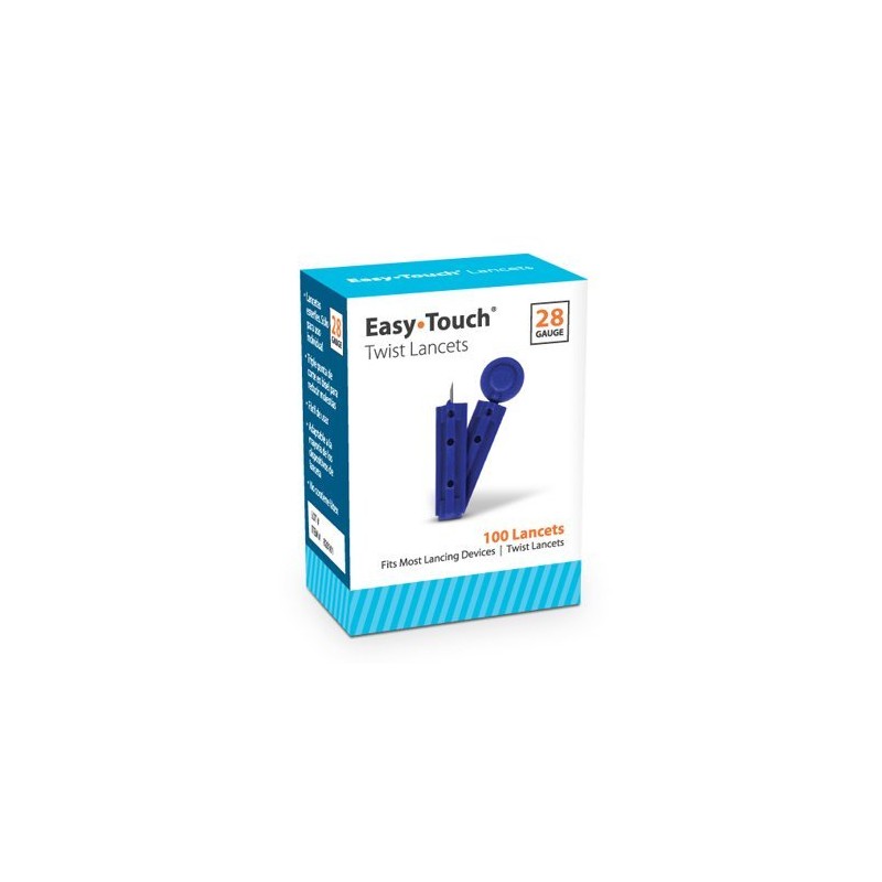 Easy Touch Twist Lancets 28G 100