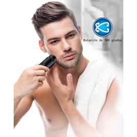 La Mejor Rasuradora para El Hombre Y Sus Partes Sensibles, Dispositivos de Eliminación de Vello Facial Recargables, La Mejor Afeitadora Eléctrica de Cara para Labio Superior, Afeitadora Eléctrica para El Cuerpo Y El Vello Púbico Ideal para Hombres Y Muje