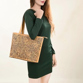 American Darling Tote Hand Tooled Genuine Leather Western Women Bag Handbag Purse | Travel Bags College Casual