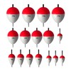 Dingbear 16pcs(30g, 20g,10g, 5g) White Pot-Bellied Float Multi-Purpose Pot-Bellied Float