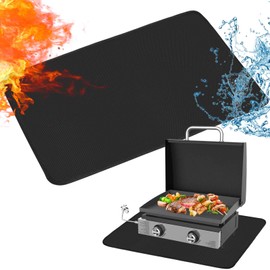 Heat Resistant Grill Mats for Outdoor Grill Compatible with Blackstone 17 & 22 Inch Griddle to Protect Your Prep Table and Outdoor Grill Table, Fire Proof & Water Proof & Oil Proof BBQ Mat