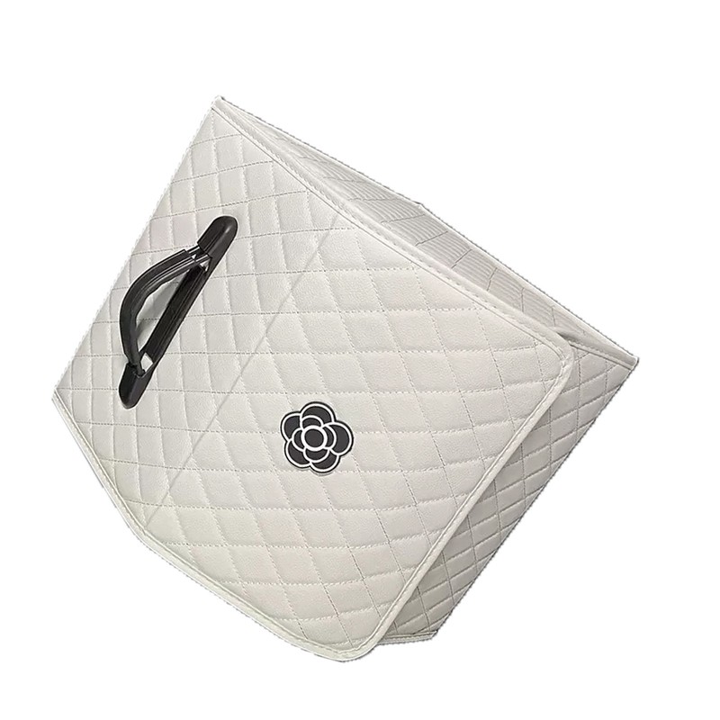 Car Trunk Storage Organizer High Capacity Multipurpose Pu Leather Portable