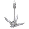 Attwood 11966-1 Grapnel Folding Anchor, Malleable Iron, Galvanized, Folds for