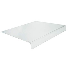 Source One Premium Clear Acrylic Counter Top Cutting Board 15 x 15 OR 16 x 18 Inches Available w 2 Inch Lip (15 x 15)