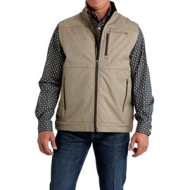 Cinch Men's Textured Logo Concealed Carry Zip Bonded Vest - MWV1541009 US