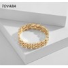 TOVABA Gold Link Bracelet for Women, Hypoallergenic Chunky Chain Design,