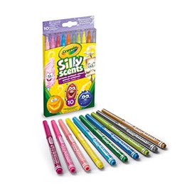 Crayola Silly Scents Washable Scented Markers, 10 Count, Gift for Kids