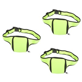 Totority 3pcs Fitness Mic Holder Bag Waist Pack for Microphone Transmitter Devices Comfortable Belt Pocket for Secure Storage for Stage Work Dance Classes