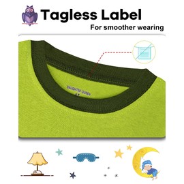 DAUGHTER QUEEN Boys Pajamas Toddler Airplane PJs Kids Sleepwear 100% Organic Cotton Pj Sets Children 4 Piece Long Sleeve Jammies Helicopter Clothes Size 2T Age 2 Years