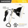 Simple Deluxe 50W Reptile Ceramic Heat Bulb No Light Emitting