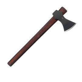 CRKT Freya Axe: Two Handed Outdoor Axe, Forged 1055 Carbon Steel Blade, Hickory Handle 2749