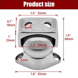 Magnet Door Stopper, 316 Stainless Steel Catch Door Holder Polished Anti-Rust Marine Door Stopper Hardware Accessories for Boat Motorhome Yacht