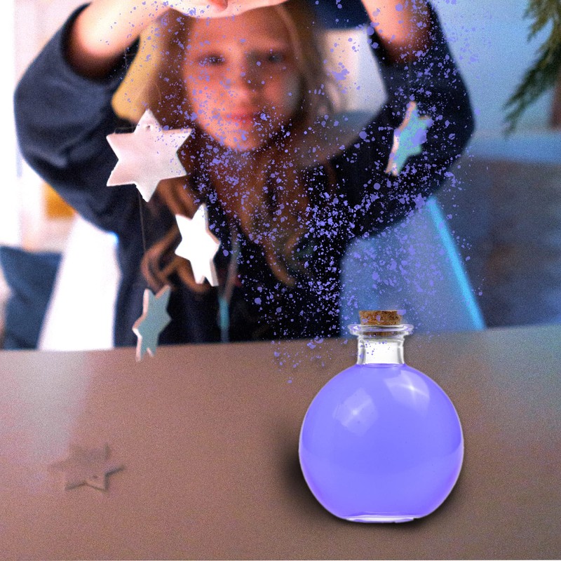 Eco-Fused コスプレ ポーションボトル ホルダー付き クリア 球形 魔法使い 魔女 コスチュームアクセサリー ストッパー