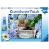 Ravensburger 12894 5 300 Piece Flower and Kitten Jigsaw Puzzle