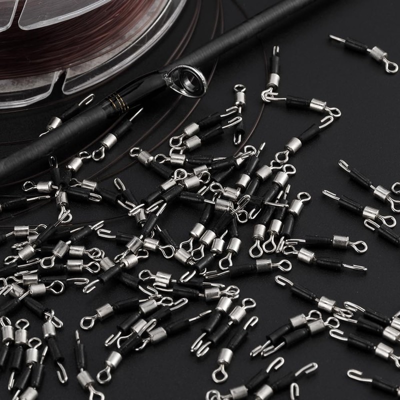 Alwonder 50pcs Quick Change Swivels for Feeder Method and Waggler