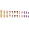 24 Pcs Almond Press on Nails Medium - Spring Summer