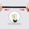 Bungee Cords with Carabiner Clips, 4PCS Black Bungee Ropes 40Inch