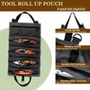 Suaetiai Roll Up Tool Bag, Canvas WrenchTool Roll Up Pouch,