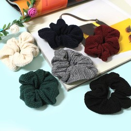 Korean-made scrunchie, soft pattern scrunchie, hair tie, elastic band, hair scrunchie, hairband, hair tie / 국산 곱창머리끈 보들보들패턴 곱창밴드 머리끈 고무줄 헤어슈슈 곱창끈 헤어밴드 헤어끈