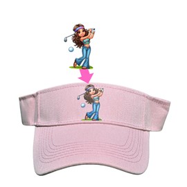 Hippie Chick Golf Visor Pink
