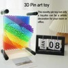 Juguete sensorial 3D Pin Art de 5 x 3.7 pulgadas,