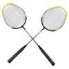 1 Pair Green Badminton Racket Set Fashionable Lightweight Comfortable Grip
