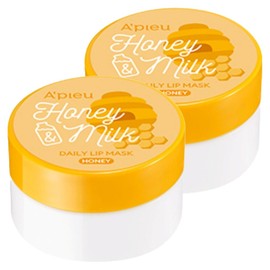 APIEU Honey & Milk Daily Lip Mask Honey, 6g, 2 pieces / 어퓨 허니앤밀크 데일리 립 마스크 허니, 6g, 2개