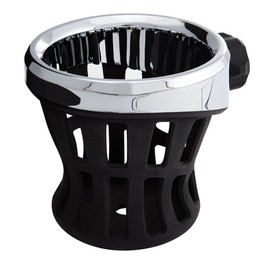 Ciro Drink Holder Passenger Perch Mount '14-up Harley-Davidson, Chrome 50422
