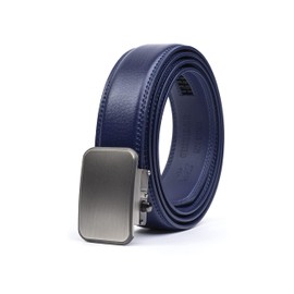 Joseph Elliott Belts Berkeley - Cinturón de golf ajustable de cuero genuino para hombre, color azul Berkeley, Berkeley Blue Brushed Steel, Talla única