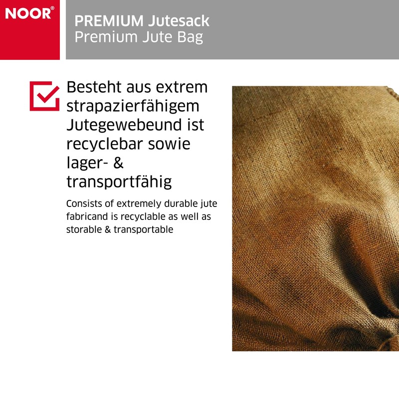 Noor Jute Sacks 60 x 80 cm, Color: nature/brown